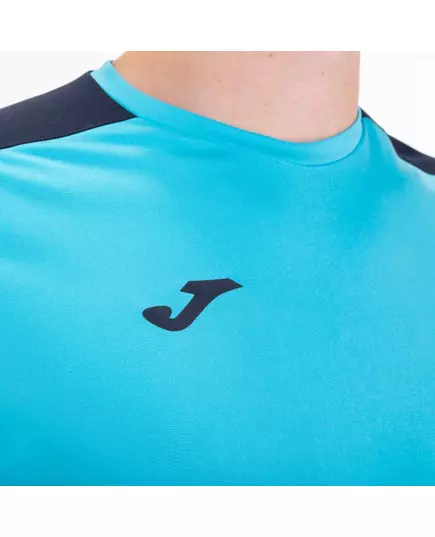 Футболка JOMA T-SHIRT ACADEMY III FLUORESCENT TURQUOISE NAVY, Артикул: 101656.013, Размер: L
