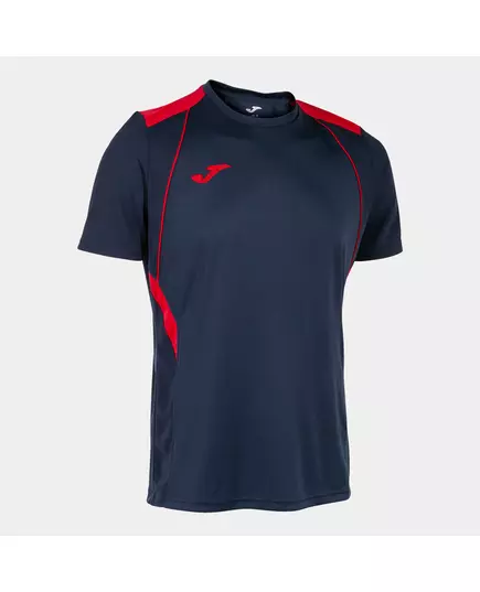 Футболка JOMA CHAMPIONSHIP VII SHORT SLEEVE T-SHIRT NAVY RED, Артикул: 103081.336, Размер: S