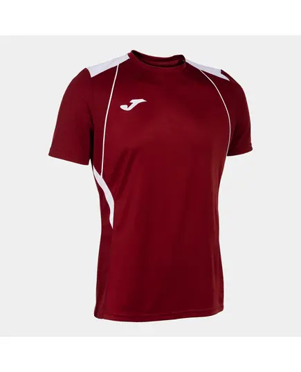 Футболка JOMA CHAMPIONSHIP VII SHORT SLEEVE T-SHIRT BURGUNDY WHITE, Артикул: 103081.672, Размер: S