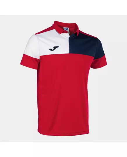 Tricou JOMA CREW V SHORT SLEEVE POLO RED NAVY WHITE, Articol: 103208.603, Mărime: S
