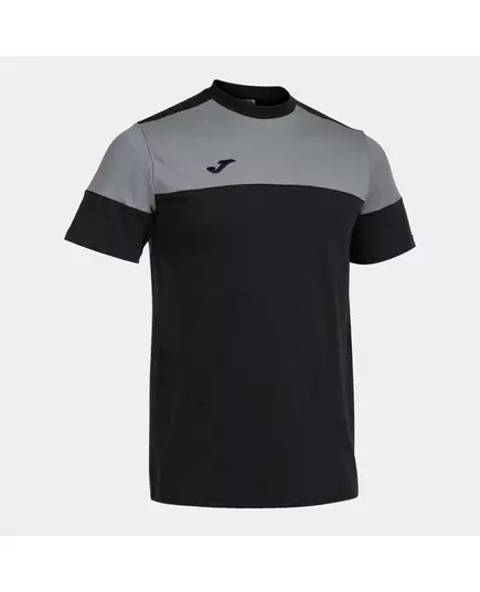 Футболка JOMA CREW V SHORT SLEEVE T-SHIRT BLACK GREY, Артикул: 103296.111, Размер: S