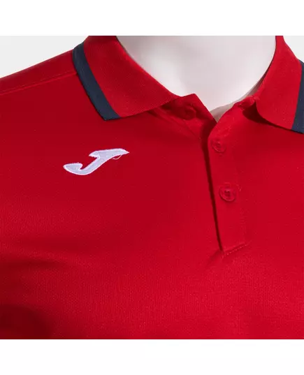 Футболка JOMA POLO SHIRT COMBI PREMIUM RED DARK NAVY, Артикул: 104493.603, Размер: L