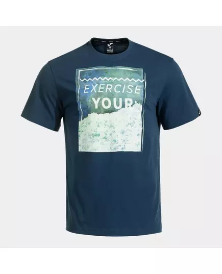 Футболка JOMA CASUAL SHORT SLEEVE T-SHIRT NAVY, Артикул: 104620.322, Размер: M