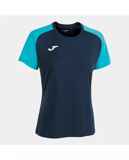 Футболка JOMA T-SHIRT ACADEMY IV NAVY TURQUOISE FLUORESCENT, Артикул: 901335.342, Размер: M
