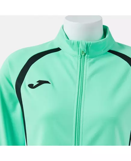 Олимпийка JOMA CHAMPIONSHIP 20 FULL ZIP SWEATSHIRT LIGHT GREEN BLACK, Артикул: 903196.422, Размер: S