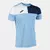 Футболка JOMA CREW V SHORT SLEEVE T-SHIRT SKY BLUE NAVY WHITE, Артикул: 103084.353, Размер: M