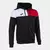 Толстовка JOMA CREW V ZIP-UP HOODIE BLACK RED WHITE, Артикул: 103087.106, Размер: XL
