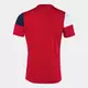 Футболка JOMA CREW V SHORT SLEEVE T-SHIRT RED NAVY WHITE, Артикул: 103084.603, Размер: S
