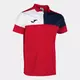 Футболка JOMA CREW V SHORT SLEEVE POLO RED NAVY WHITE, Article Number: 103208.603, Размер: S