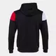 Hanorac JOMA CREW V ZIP-UP HOODIE BLACK RED WHITE, Articol: 103087.106, Mărime: XL