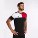 Футболка JOMA CREW V SHORT SLEEVE T-SHIRT BLACK RED WHITE, Артикул: 103084.106, Размер: S