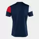 Футболка JOMA CREW V SHORT SLEEVE T-SHIRT NAVY RED WHITE, Артикул: 103084.336, Размер: S