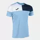 Футболка JOMA CREW V SHORT SLEEVE T-SHIRT SKY BLUE NAVY WHITE, Артикул: 103084.353, Размер: M