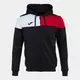 Толстовка JOMA CREW V ZIP-UP HOODIE BLACK RED WHITE, Артикул: 103087.106, Размер: XL