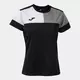 Футболка JOMA CREW V SHORT SLEEVE T-SHIRT BLACK GREY WHITE, Артикул: 901856.111, Размер: S